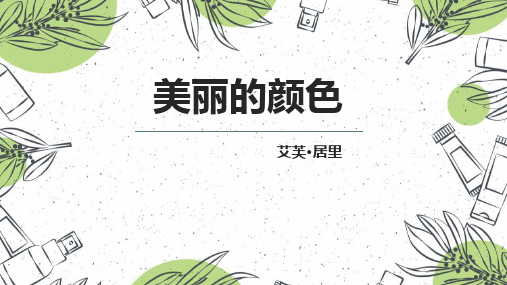 04《美丽的颜色》 PPT教学课件