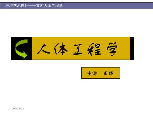 人体工程学课件 