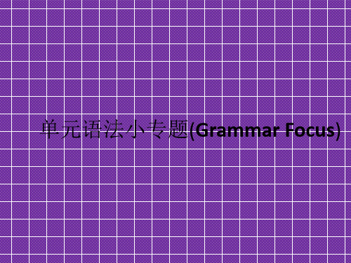 《名校课堂》2016年秋九年级英语人教版课件Unit13单元语法小专题