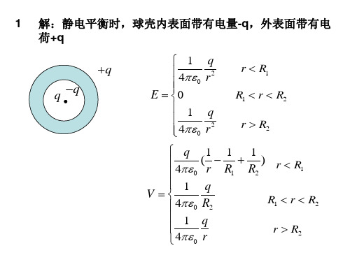 南航金城学院大学物理习题集答案 (第十章) 静电场中的导体和电介质