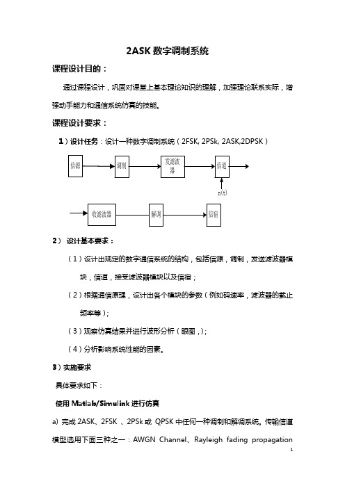 武科大通信原理课程设计