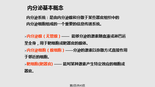 医学动物的内分泌系统与化学调节体液调节