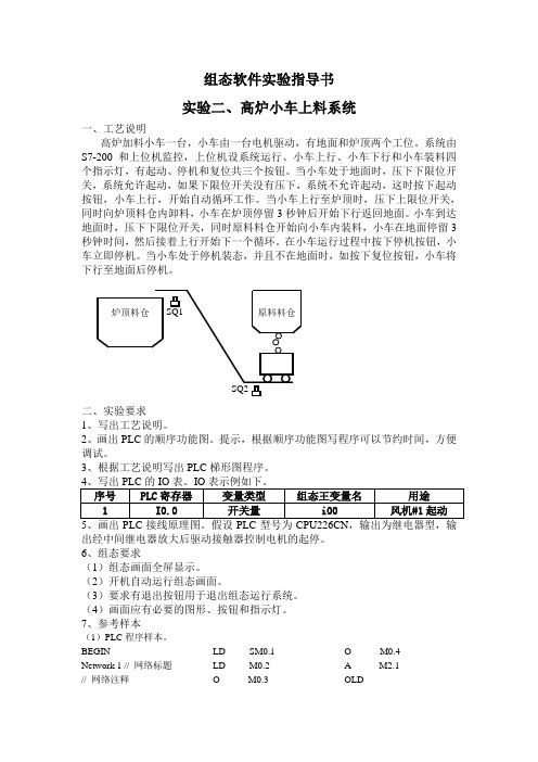 高炉上料小车实验指导书