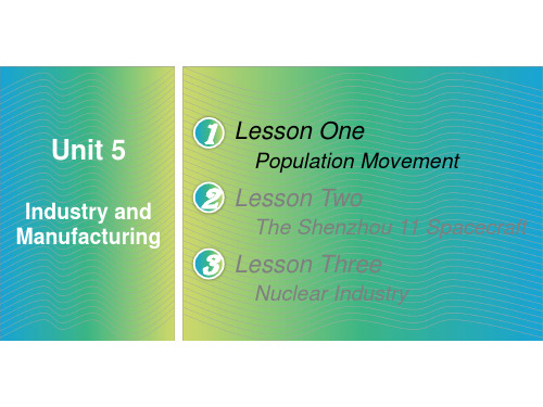 英语第二册第三版课件Unit5IndustryandManufacturing