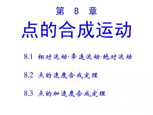 理论力学8—点的合成运动