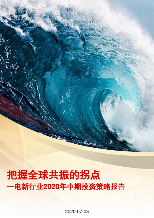 电新行业2020年度中期投资策略报告：把握全球共振的拐点