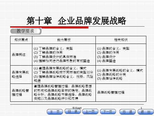 《企业品牌发展战略》PPT课件