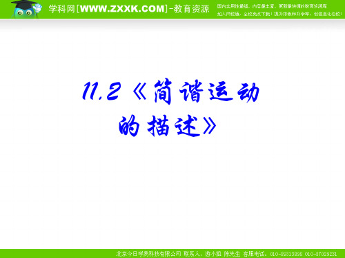 简谐运动的周期、频率、振幅、相位