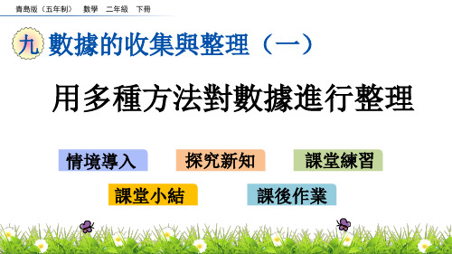 青岛版二年级数学课件-用多种方法对数据进行整理