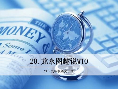 2018语文版九年级语文下册第20课《龙永图趣说WTO》精品课件