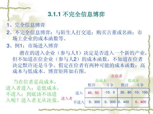 7.不完全信息静态博弈