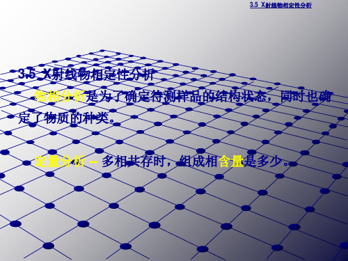 X射线物相定性定量分析精选文档PPT课件