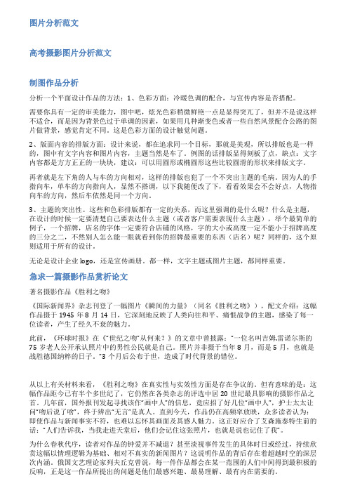 图片作品分析范文