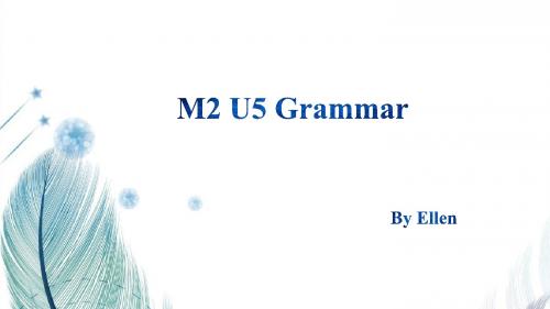 人教版高中英语必修二Unit 5 Music-grammar名师公开课市级获奖课件(共14张)