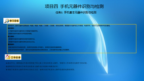 智能手机维修技术ppt 第二章 智能手机基本器件