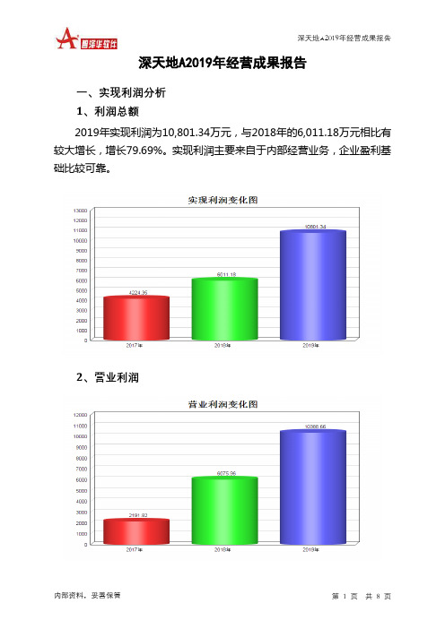 深天地A2019年经营成果报告