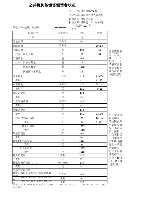 2016能耗报表