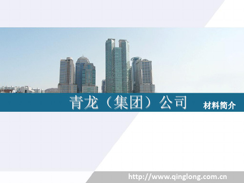 青龙材料简介(新篇)