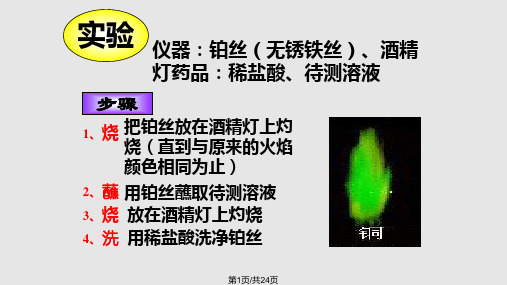 高一化学焰色反应PPT课件