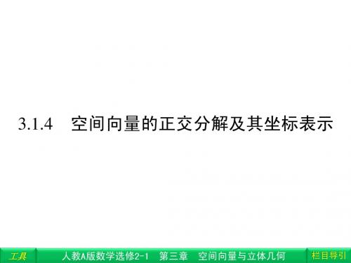 正交分解及坐标表示上课用