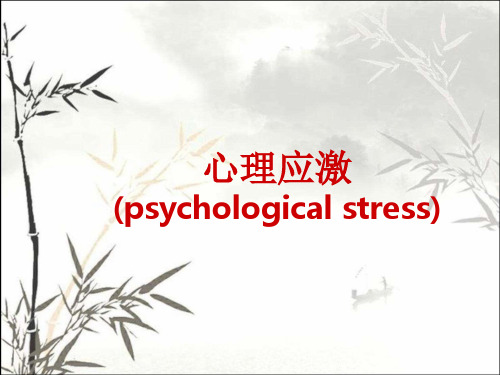 心理应激-医生班-PPT