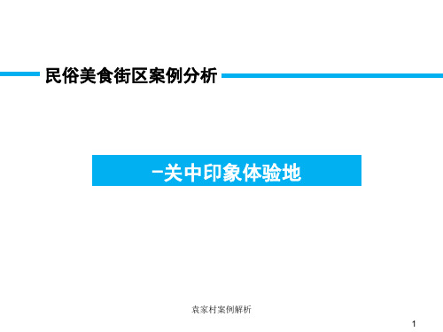 袁家村案例解析 ppt课件