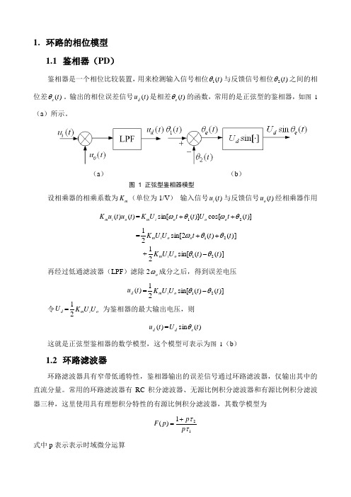 参数与锁相环性能分析