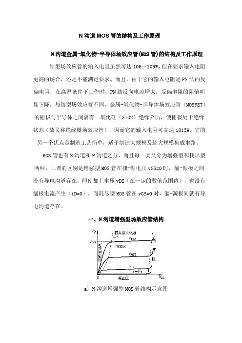 N沟道MOS管的结构及工作原理