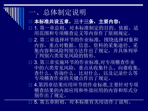 海关专项稽查作业标准共20页文档