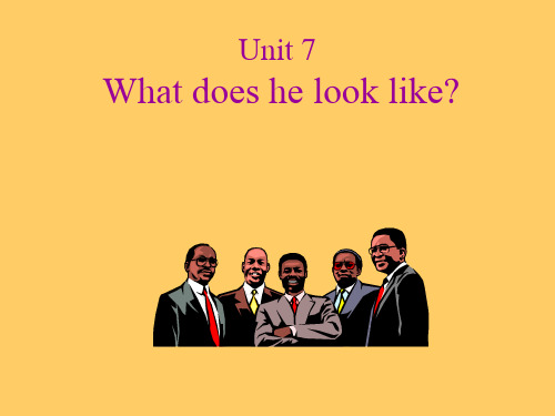 Unit7 what does he look like课件.ppt