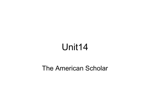 Unit 14 泛读