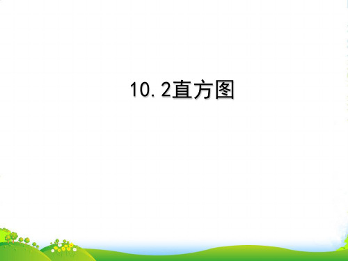 人教版七年级数学下册第十章《10.2 直方图》优质课课件2