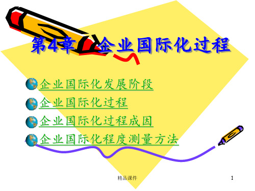 国际商务第4章企业国际化过程ppt课件