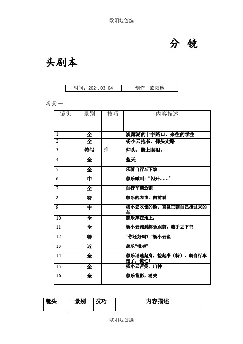 分镜头剧本[1]