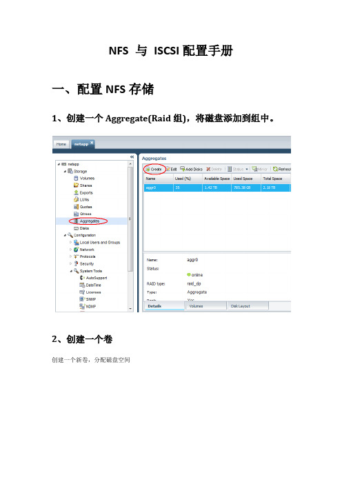 NETAPP存储NFS 与 ISCSI 配置