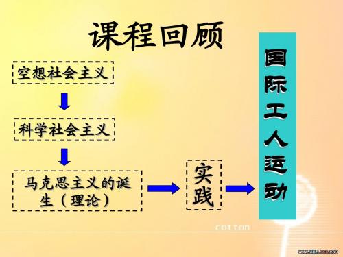 专题八 第二课 国际工人运动的艰辛历程