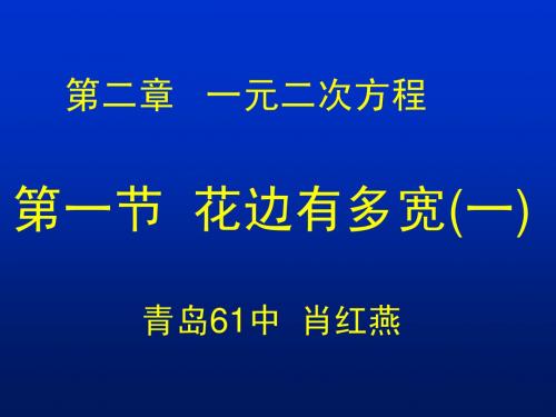 花边有多宽(一)演示文稿