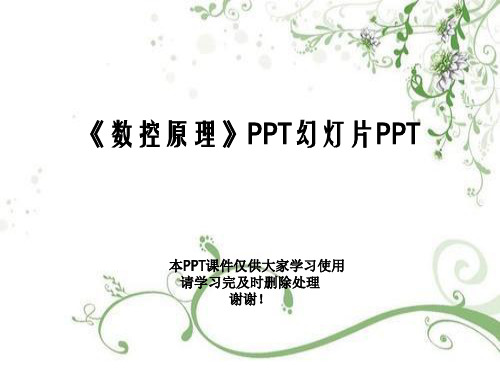 《数控原理》PPT幻灯片PPT