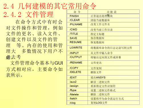 ANSYS APDL命令流详解-7几何建模技巧