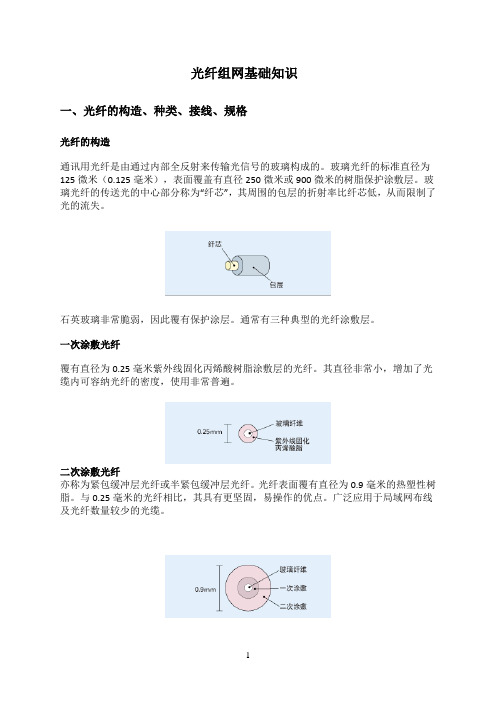 光纤组网的基础知识