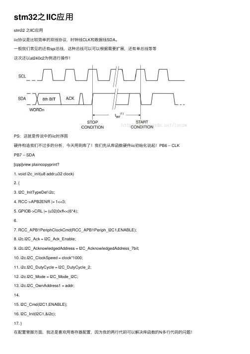 stm32之IIC应用