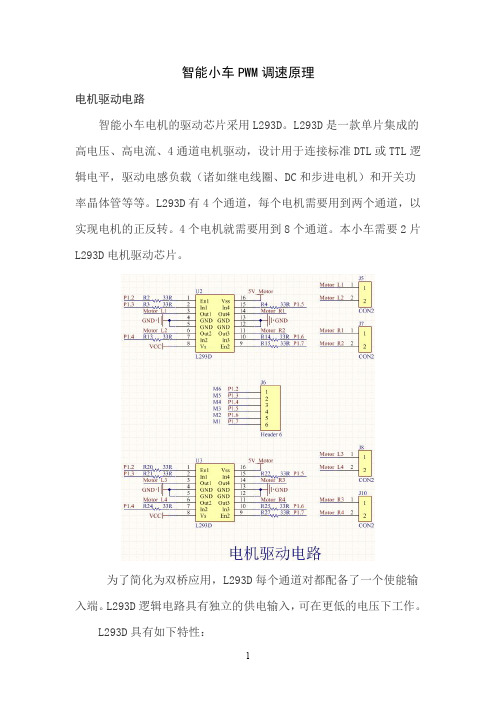 智能小车PWM调速原理