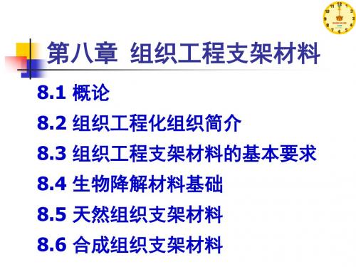 生物材料学-组织工程支架材料