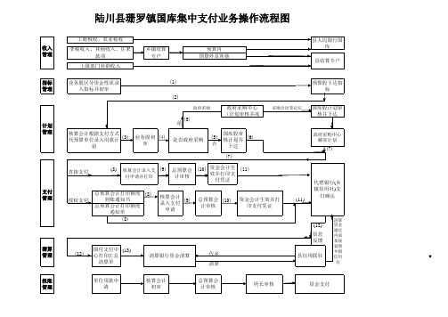 乡镇国库集中支付流程图