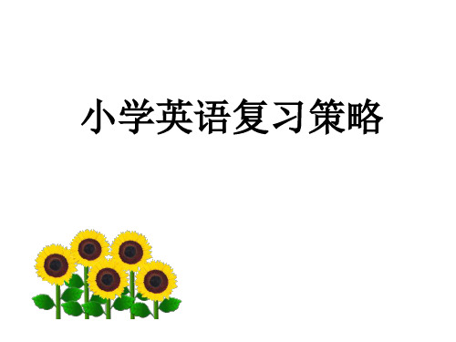 小学英语毕业复习策略