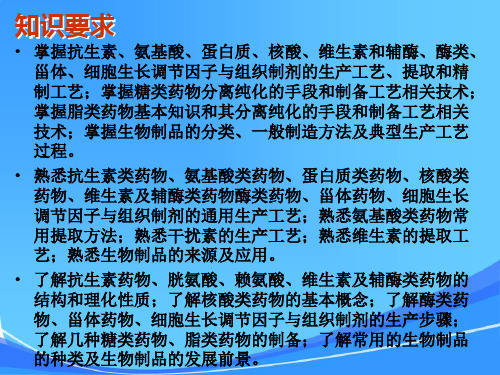 第十二章生物药物一般生产工艺