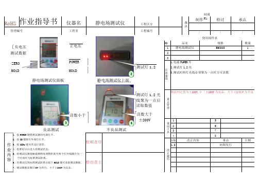 ESD测试作业指导书(SOP)