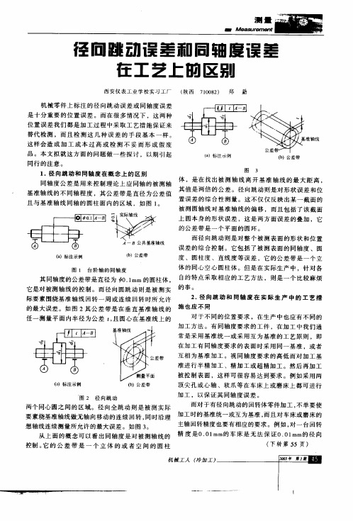 跳动度与同轴度