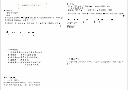 小学四年级奥数 第47讲：排列组合综合应用(一)