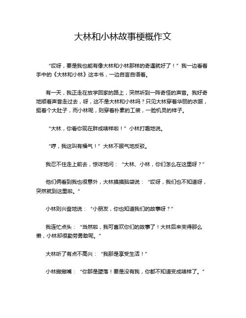 大林和小林故事梗概作文